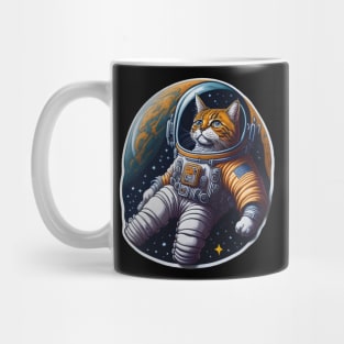 Cute Cat Astronaut Mug